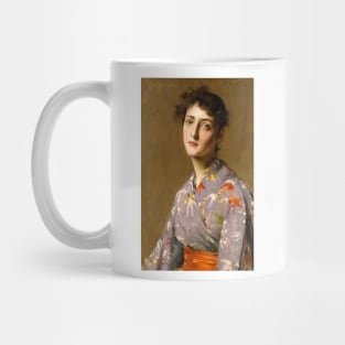 Girl in a Japanese Costume by William Merritt Chase Mug